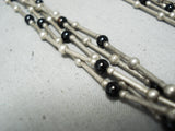 Amazing Harry Becenti Vintage Native American Navajo Sterling Silver Necklace Old-Nativo Arts