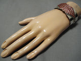 Striking Vintage Zuni Native American Sterling Silver Bracelet-Nativo Arts