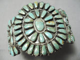 Authentic Vintage Native American Navajo Larry Moses Begay Turquoise Sterling Silver Bracelet-Nativo Arts