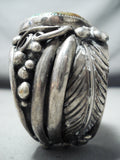 Huge Heavy Museum Vintage Native American Navajo Royston Turquoise Sterling Silver Bracelet-Nativo Arts