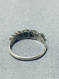 Sweet Vintage Native American Navajo Turquoise Sterling Silver Ring-Nativo Arts