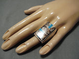 Incredible Turquoise Wildhorse Sterling Silver Native American Ring-Nativo Arts
