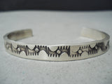 Wonderful Navajo Sterling Silver Bracelet Native American-Nativo Arts