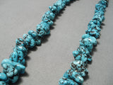 Stunning Vintage Native American Navajo Spiderweb Turquoise Nugget Sterling Silver Necklace Old-Nativo Arts