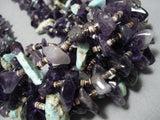 Best Navajo Turquoise Amethyst Native American Necklace-Nativo Arts