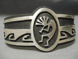 Important Vintage Native American Hopi Elgene Sehongva Sterling Silver Quality Bracleet-Nativo Arts