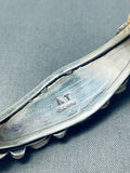 Chunky Dunky Nugget Vintage Native American Navajo Sterling Silver Bracelet Cuff-Nativo Arts