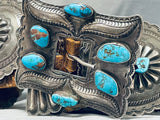 Museum 600+ Gram Vintage Native American Navajo Turquoise Sterling Silver Concho Belt-Nativo Arts