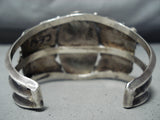 One Of Most Detailed Vintage Native American Navajo Royston Turquoise Sterling Silver Bracelet-Nativo Arts