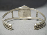 Incredible Vintage Native American Navajo Blue Turquoise Sterling Silver Bracelet Old-Nativo Arts