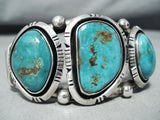 Peter Sanchez Isleta Royston Turquoise Sterling Silver Bracelet Native American-Nativo Arts