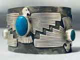 Jake Froncosa Dynamic San Felipe Kingman Turquoise Sterling Silver Bracelet-Nativo Arts