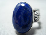 Important Ben Begaye (d) Navajo Lapis Sterling Silver Ring Native American-Nativo Arts