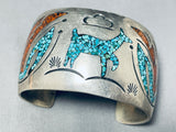 Thomas Singer Vintage Native American Navajo Turquoise Sterling Silver Bracelet-Nativo Arts
