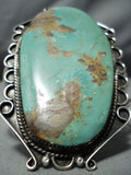 Skyscraping Vintage Native American Navajo Royston Turquoise Sterling Silver Bracelet Old-Nativo Arts