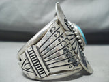 Native American One Of The Best Vintage Thomas Singer Turquoise Sterling Silver Bracelet-Nativo Arts