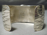 Dynamic Navajo Lapis Sterling Silver Bracelet Native American-Nativo Arts