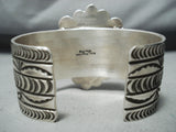 Stunning Navajo Native American Royston Turquoise Sterling Silver Bracelet-Nativo Arts
