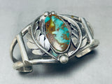 Spectacular Vintage Native American Navajo Royston Turquoise Sterling Silver Bracelet-Nativo Arts