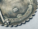 Very Rare 1979 Mission Vintage Native American Navajo Sterling Silver Buckle-Nativo Arts