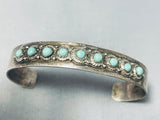 Lovely Vintage Native American Navajo Mexican Sonoran Turquoise Sterling Silver Bracelet-Nativo Arts