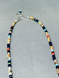 Very Intricate Native American Navajo Turquoise Pueblo Sterling Silver Necklace-Nativo Arts