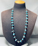 Incredible Vintage Native American Navajo Turquoise Sterling Silver Necklace-Nativo Arts