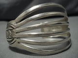 Incredible Vintage Navajo Native American Will Benally Sterling Silver Bracelet-Nativo Arts