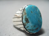 Amazing Navajo Turquoise Sterling Silver Ring Native American-Nativo Arts