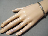 Important Vintage Native American Zuni Simplicio Sterling Silver Bracelet Old-Nativo Arts