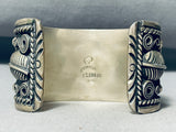 Double Revolver Vintage Turquoise Sterling Silver Bracelet-Nativo Arts