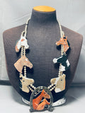The Best Ever Horse Native American Navajo Sterling Silver Squash Blossom Necklace-Nativo Arts