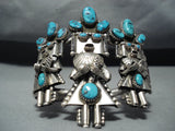 Best Vintage Native American Navajo Singer Kachina Turquoise Sterling Silver Bracelet Old-Nativo Arts