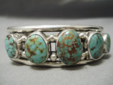 Thicker And Heavy Vintage Native American Navajo Royston Turquoise Sterling Silver Bracelet-Nativo Arts