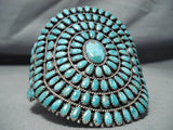 Authentic Best Vintage Native American Navajo Larry Begay Turquoise Sterling Silver Bracelet-Nativo Arts