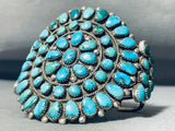 Classic Authentic Vintage Native American Navajo Turquoise Sterling Silver Bracelet-Nativo Arts