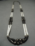 Vintage Navajo Necklace Sterling Silver Native American-Nativo Arts