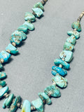 Astonishing Vintage Native American Navajo Kingman Royston Turquoise Chunks Necklace-Nativo Arts