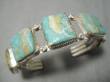 Rare Herb Tsosie Vintage Native American Navajo Royston Turquoise Sterling Silver Bracelet-Nativo Arts