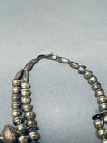 Authentic Vintage Native American Navajo Sterling Silver Squahs Blossom Necklace-Nativo Arts