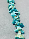 Native American Striking Vintage Santo Domingo Kingman Royston Turquoise Necklace-Nativo Arts