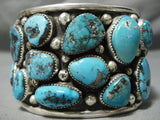 One Of The Biggest Native American Turquoise Sterling Silver Bracelet-Nativo Arts
