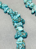 Single Or Double Strand Vintage Native American Navajo Chunky Turquoise Necklace Old-Nativo Arts