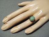 Very Old Vintage Native American Navajo Royston Turquoise Sterling Silver Ring-Nativo Arts