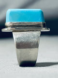 Authentic Tommy Jackson Vintage Native American Navajo Turquoise Sterling Silver Ring-Nativo Arts