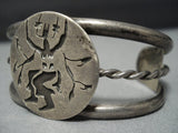 Dancing In Sterling Vintage Native American Jewelry Navajo Silver Cuff Bracelet-Nativo Arts