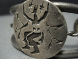 Dancing In Sterling Vintage Native American Jewelry Navajo Silver Cuff Bracelet-Nativo Arts