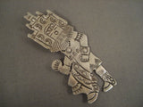 Dancing Kachina Authentic Vintage Navajo Becenti Native American Jewelry Silver Pin-Nativo Arts