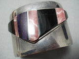 Jackson Woolsey Vintage Native American Navajo Sugulite Sterling Silver Bracelet Old-Nativo Arts