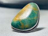 Excellent Vintage Native American Navajo Royston Turquoise Sterling Silver Ring-Nativo Arts